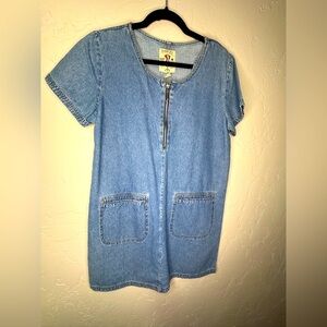 Studio 25 Blue Denim Short Sleeve Dress vintage